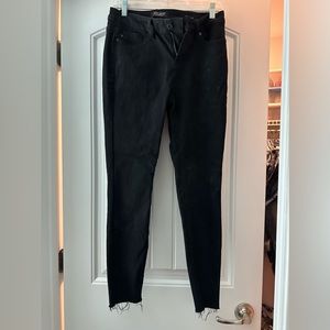 Judy Blue skinny straight raw edge stretch denim